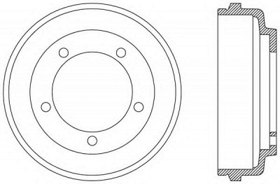 OPEN PARTS bad907510 -  Тормозной барабан